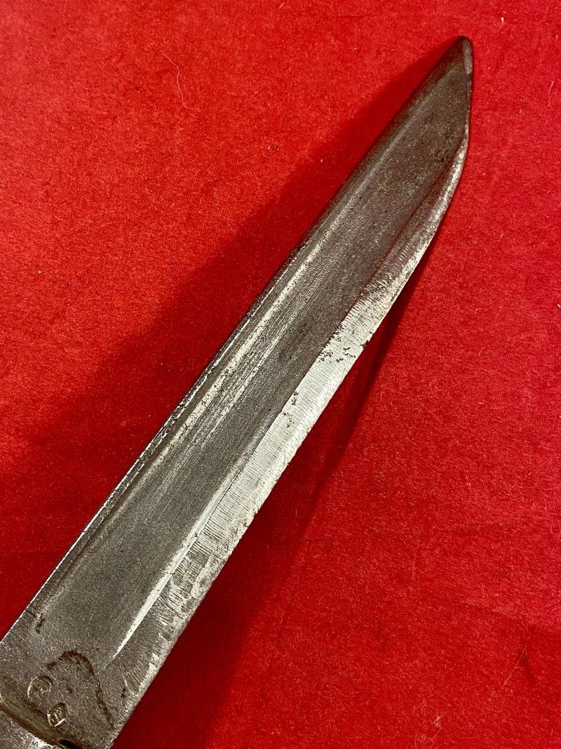 French Chassepot M1866 Bayonet Shortened to a WW1 Close Combat Trench Knife — image 6