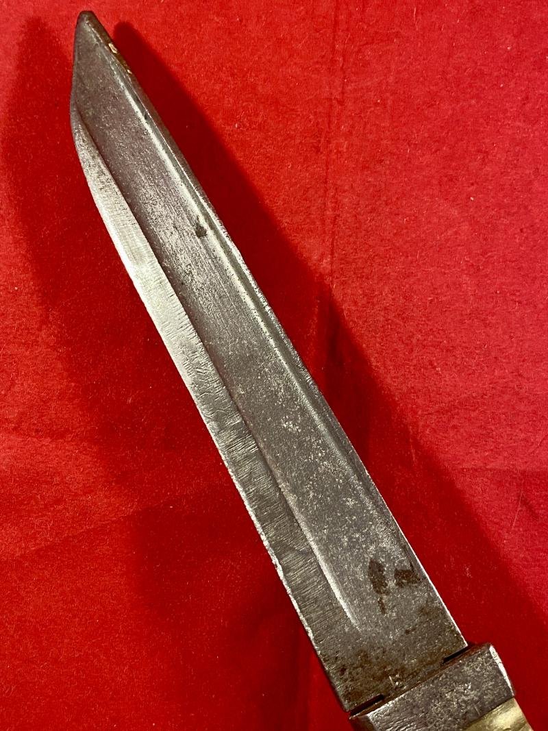 French Chassepot M1866 Bayonet Shortened to a WW1 Close Combat Trench Knife — image 7