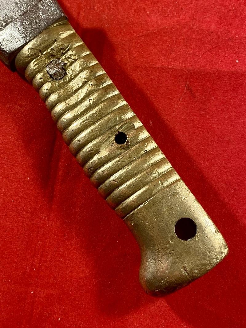 French Chassepot M1866 Bayonet Shortened to a WW1 Close Combat Trench Knife — image 8