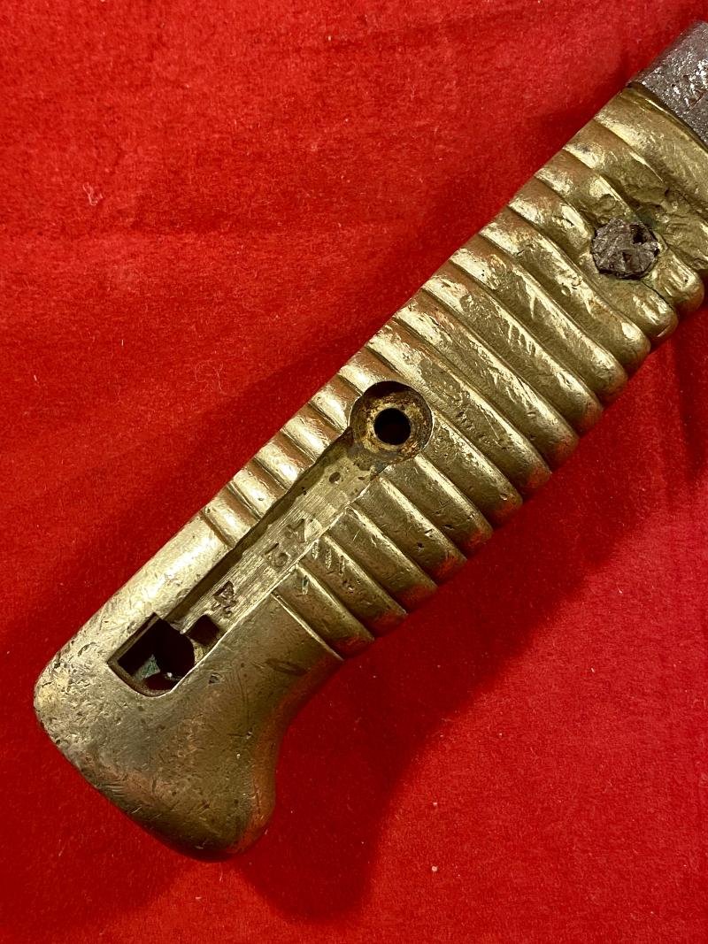 French Chassepot M1866 Bayonet Shortened to a WW1 Close Combat Trench Knife — image 9