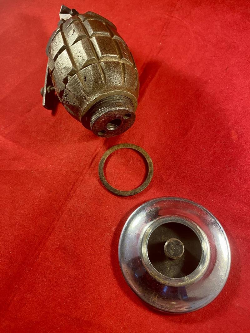 WW2 No.36 Type II British 'Rifle' Mills Grenade by BBC Converted to a Table Lighter — image 10