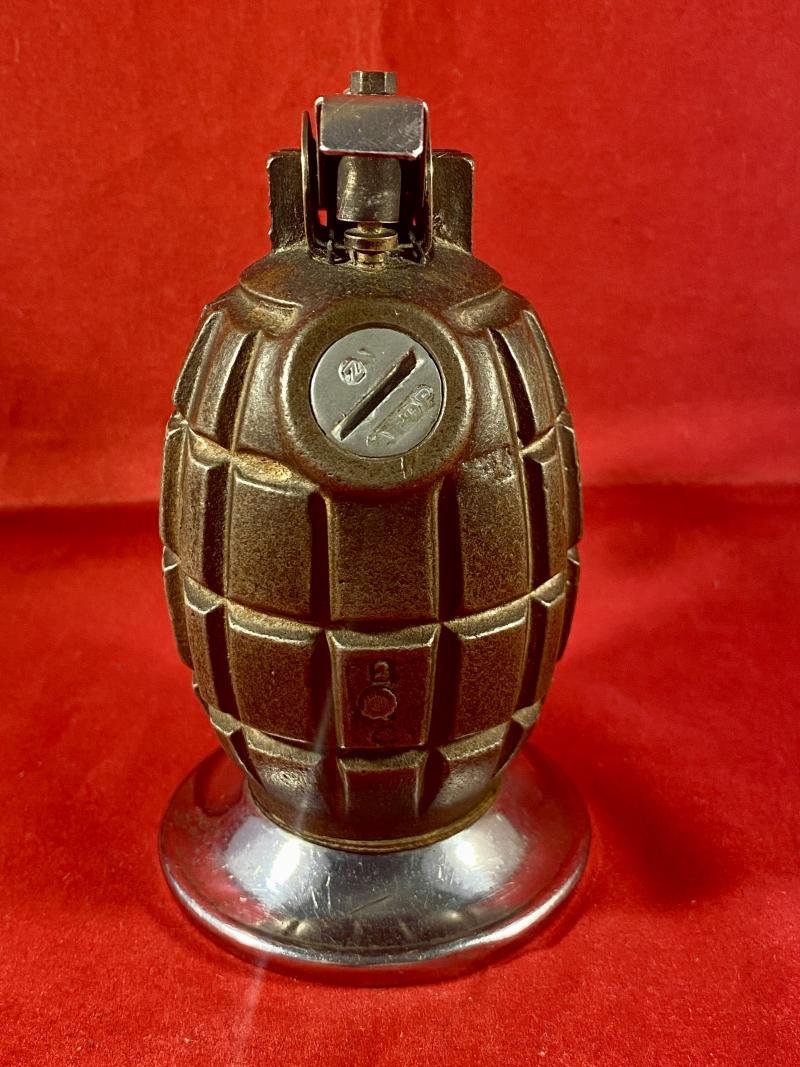 WW2 No.36 Type II British 'Rifle' Mills Grenade by BBC Converted to a Table Lighter — image 2