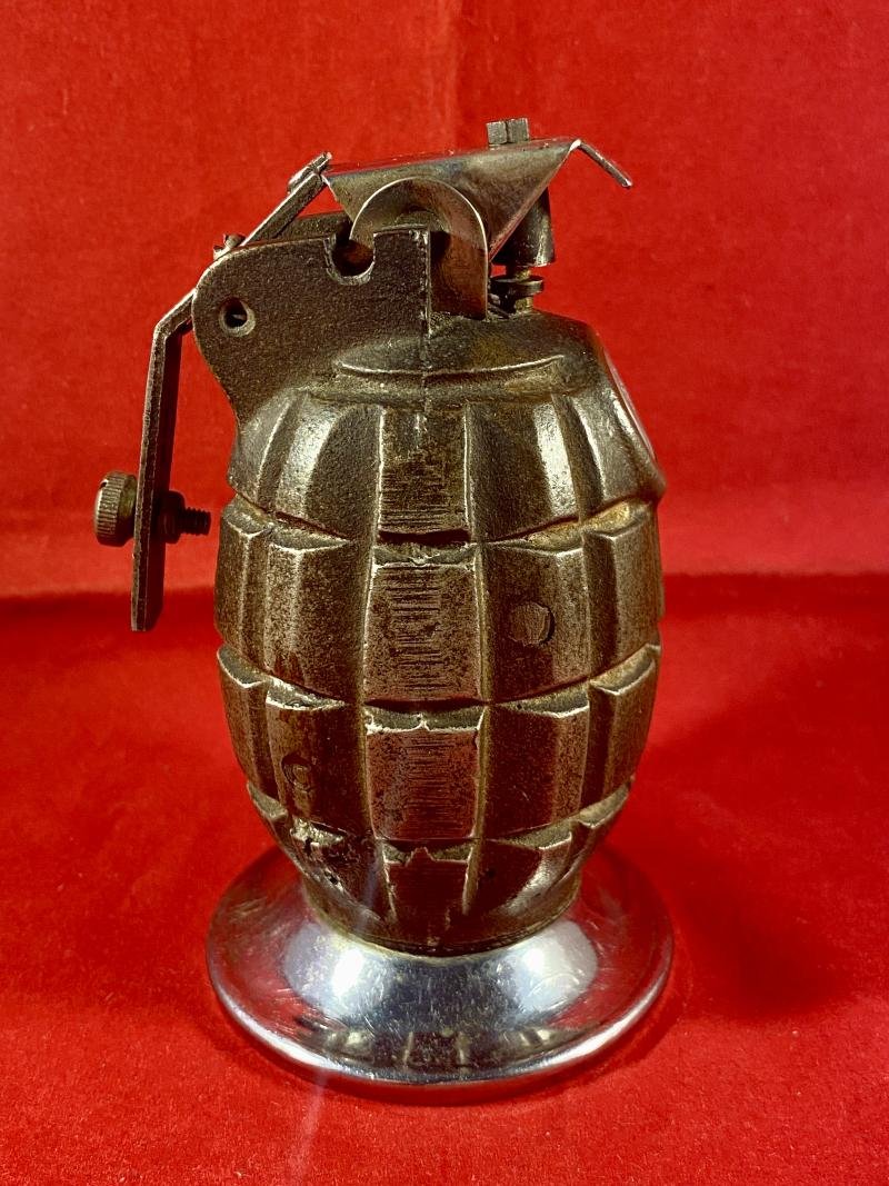 WW2 No.36 Type II British 'Rifle' Mills Grenade by BBC Converted to a Table Lighter — image 3