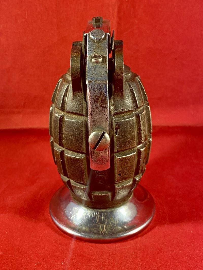 WW2 No.36 Type II British 'Rifle' Mills Grenade by BBC Converted to a Table Lighter — image 4