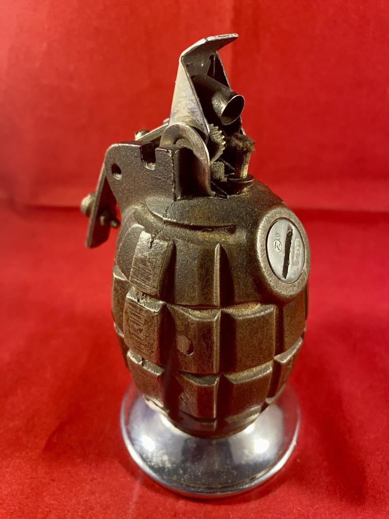 WW2 No.36 Type II British 'Rifle' Mills Grenade by BBC Converted to a Table Lighter — image 5