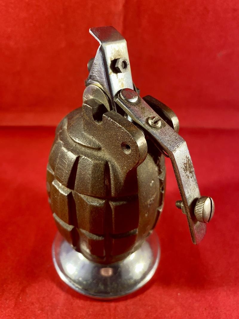 WW2 No.36 Type II British 'Rifle' Mills Grenade by BBC Converted to a Table Lighter — image 6