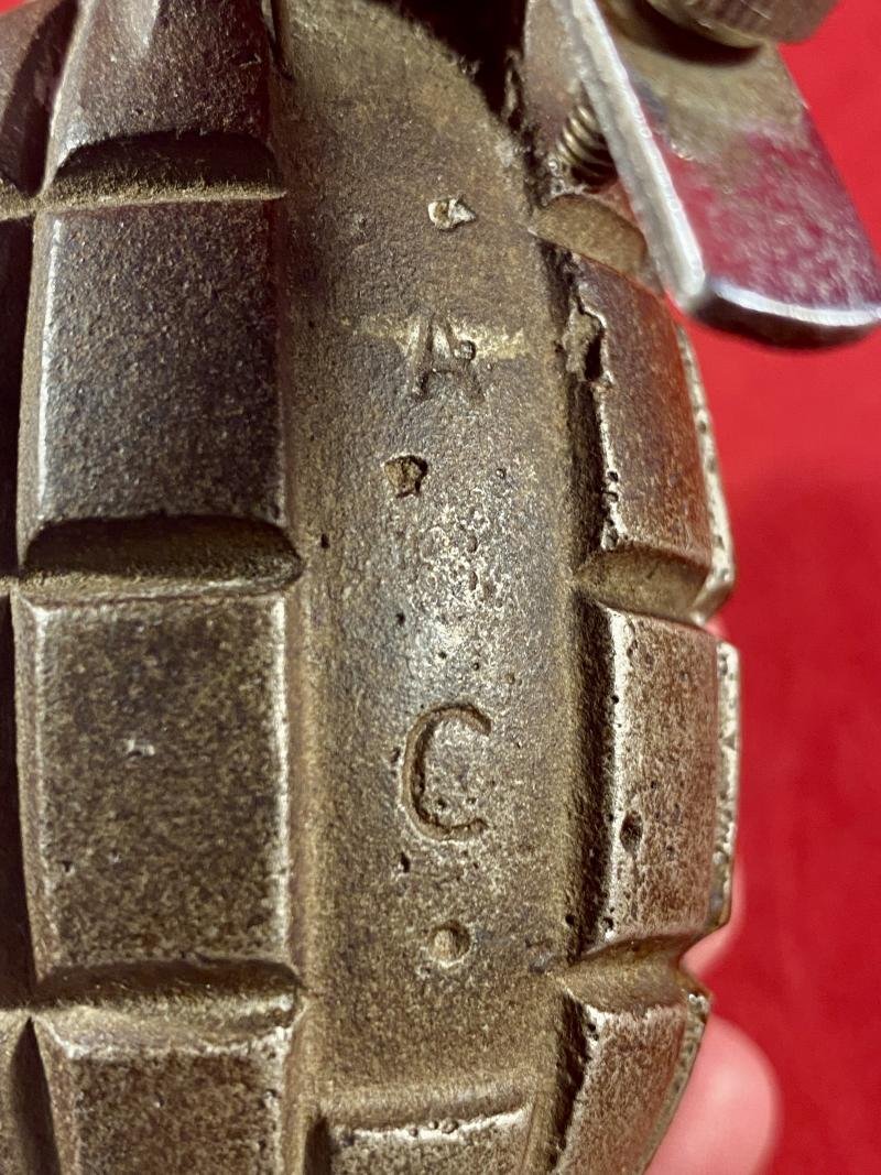 WW2 No.36 Type II British 'Rifle' Mills Grenade by BBC Converted to a Table Lighter — image 7