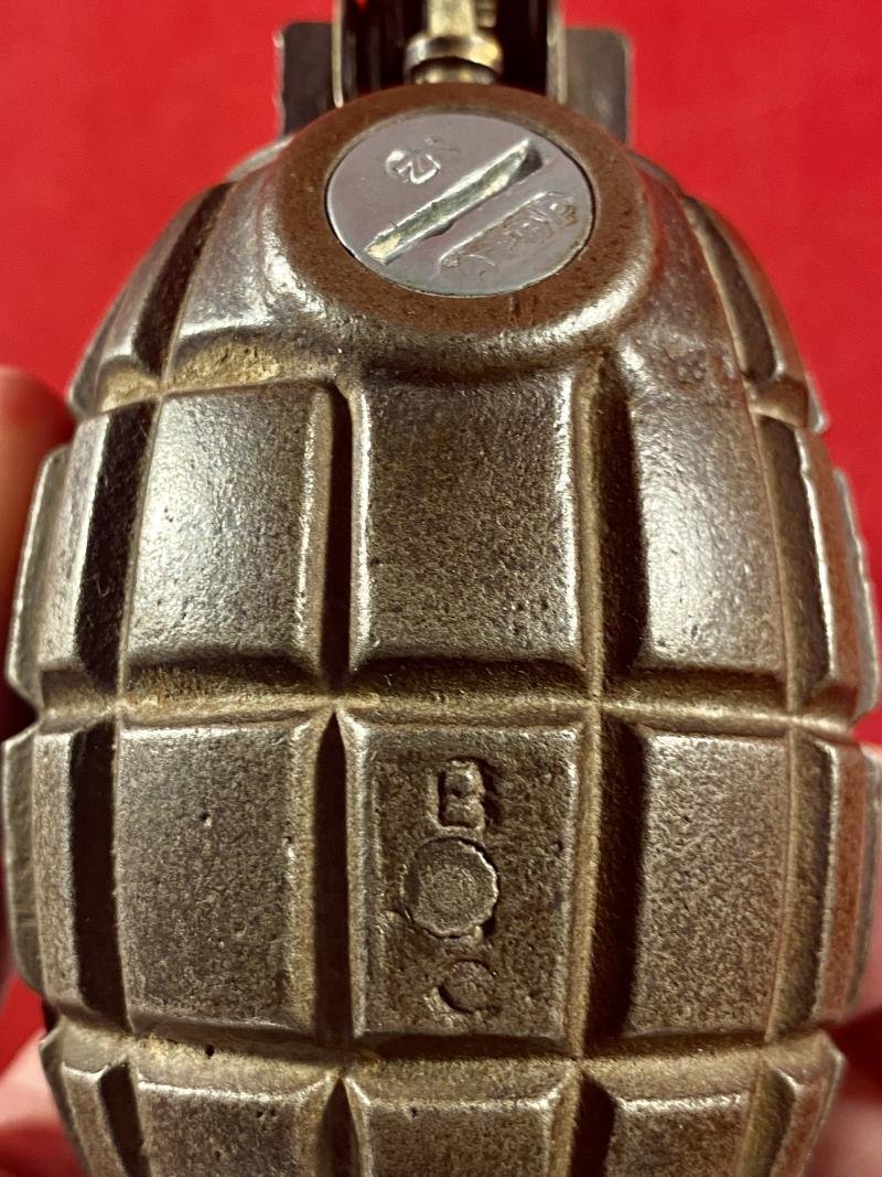 WW2 No.36 Type II British 'Rifle' Mills Grenade by BBC Converted to a Table Lighter — image 8