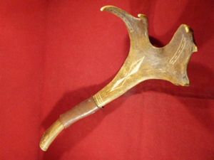 Vintage Canadian or North American Inuit People's Knife with Scrimshaw …