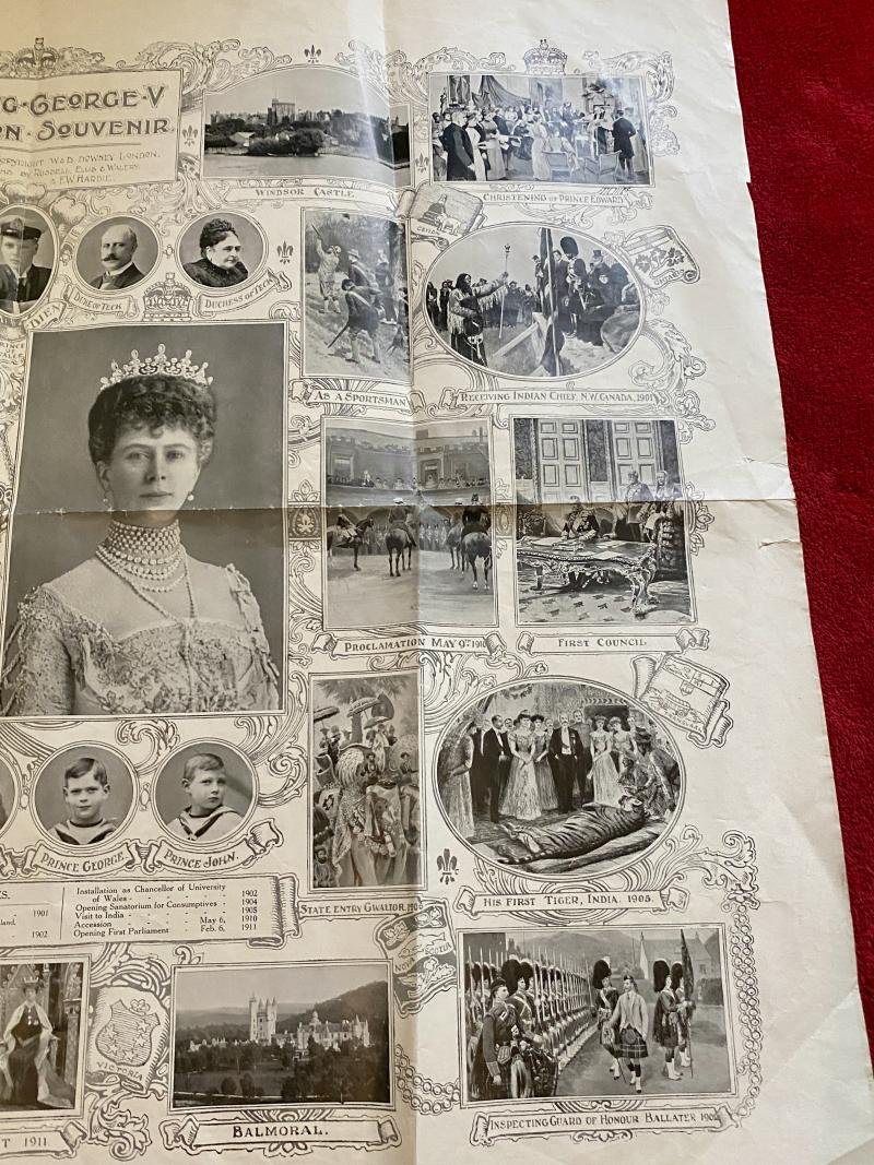 Large George V Coronation Souvenir Poster – Supplement to The St. Austell Star and Cornish Advertiser June 22nd 1911 — image 4
