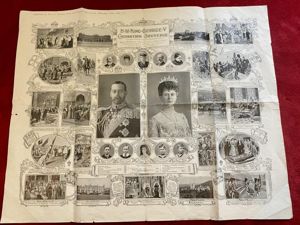 Large George V Coronation Souvenir Poster – Supplement to The …