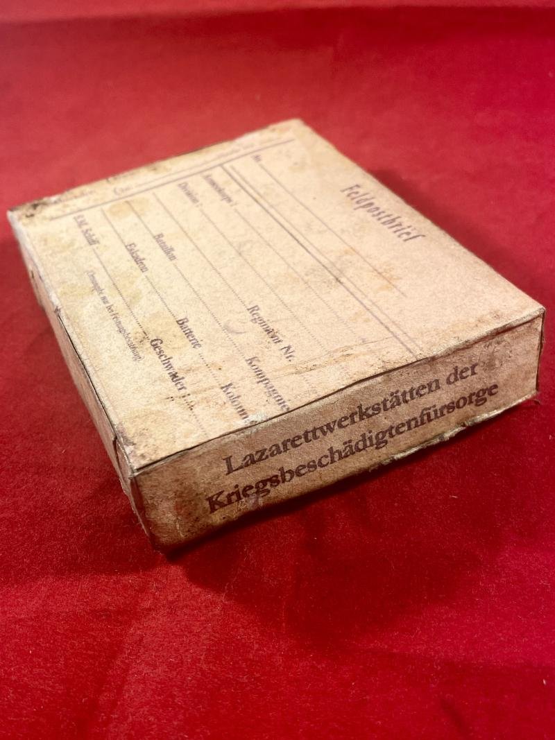 Two Unusual WW1 German Officer's Hazelnut Wood Cigar -Cigarette Holders in Original Box — image 5