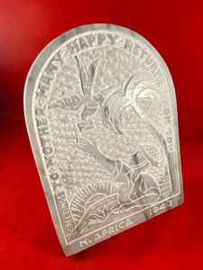 Unusual Hand Carved Marble Image of a British 8th Army …