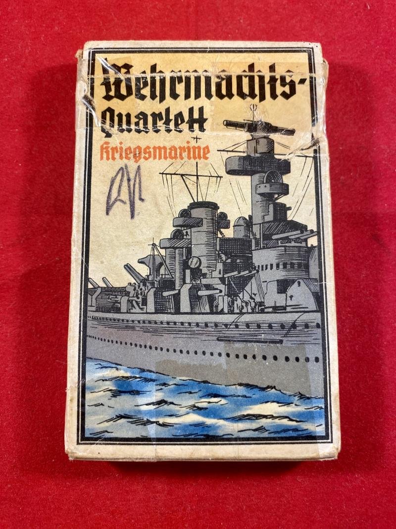WW2 German Card Game - Wehrmachts Quartett Kriegsmarine – Owner Named and Dated 1942 — image 2