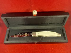 Unusual Cased Limited Edition Böker “Masonic” Stockman Knife with Blade …
