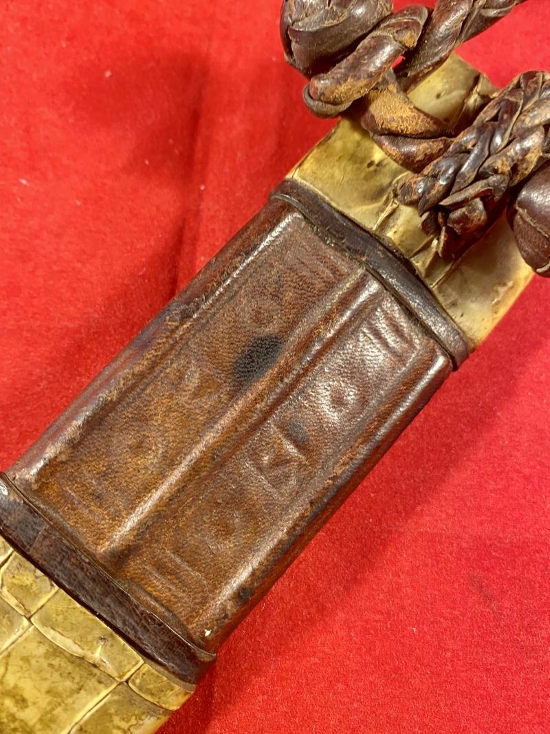 Antique East African Sudanese Arm Dagger and Sheath by the Nuba or Fur People — image 9