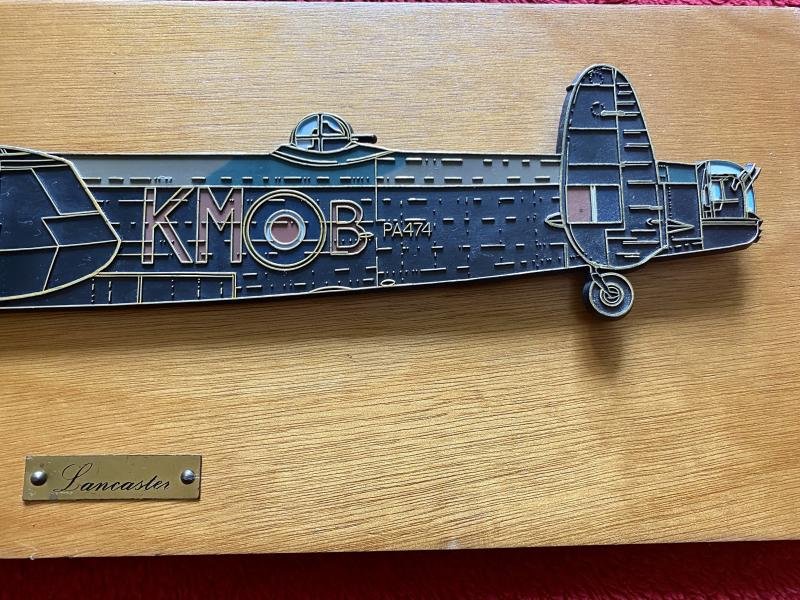 Limited Edition Battle of Britain Museum - Lancaster – Commemorative Wall Plaque with Certificate and Box c1978 — image 4