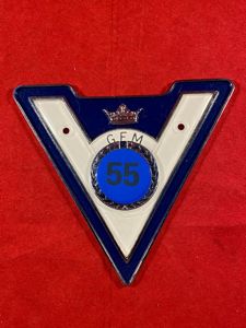 Vintage GEM Guild of Experienced Motorists “V” Car Badge for …