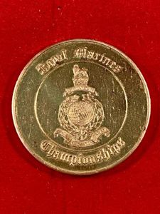 Vintage Royal Marines Championships Gilt Bronze Medallion