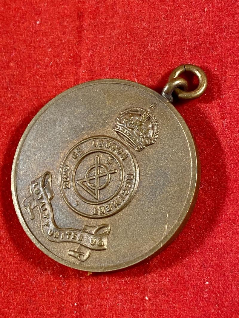 23rd Battalion - The London Regiment – Boxing Bronze Medal to Private R. Collins 1930 — image 3