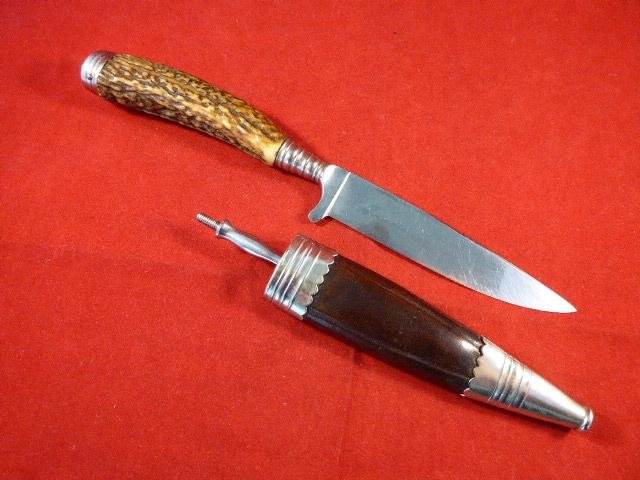 Vintage German Hunting Knife and Fork Set by Anton Wingen Jr – Othello - circa 1940 — image 4