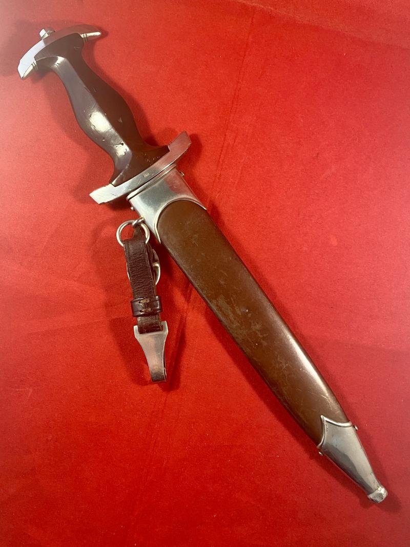 Early WW2 German SA Dagger by G. FELIX GLORIAWORK Solingen with Leather Hanger — image 3