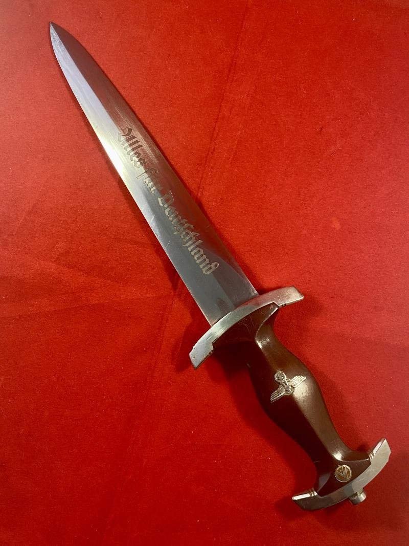 Early WW2 German SA Dagger by G. FELIX GLORIAWORK Solingen with Leather Hanger — image 4