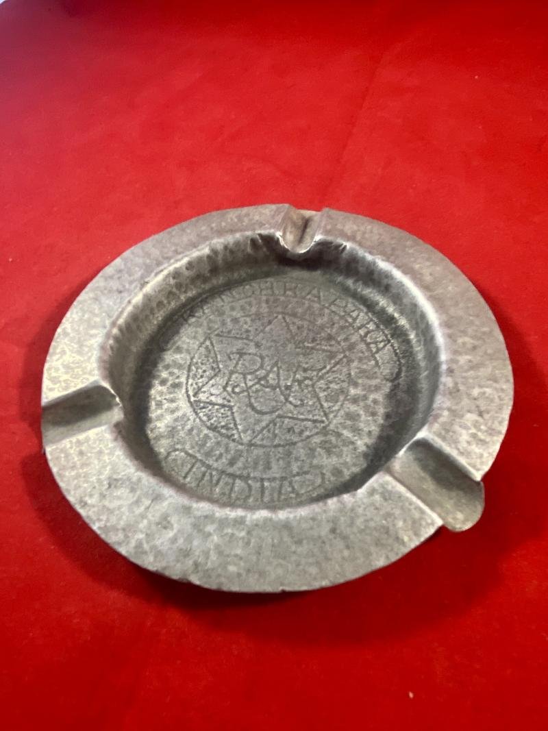 WW2 RAF Station Kanchrapara (India) Aluminium Ashtray — image 3