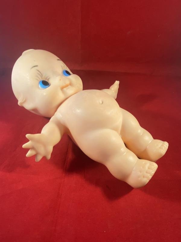 Vintage 9.5” Vinyl Kewpie Doll — image 3