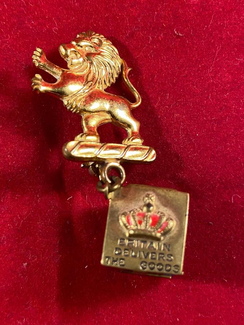 Rare WW2 “Bundles for Britain” Lion & Union Jack Brooch by Walter Lampl USA — image 2