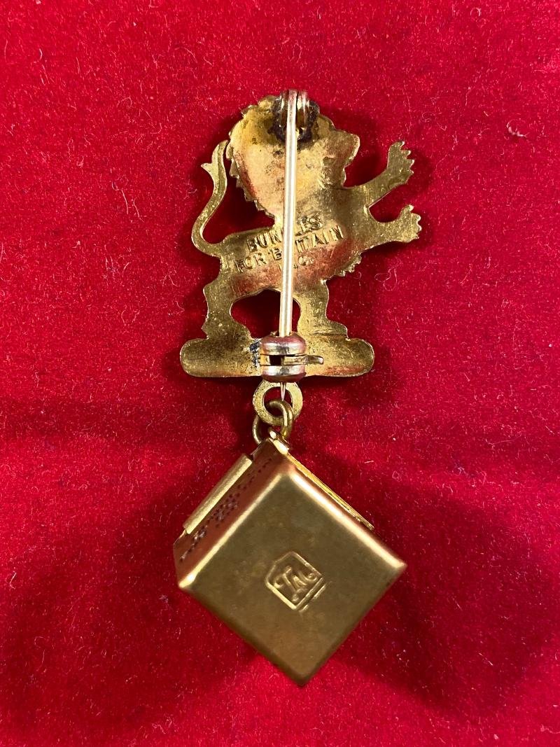 Rare WW2 “Bundles for Britain” Lion & Union Jack Brooch by Walter Lampl USA — image 6