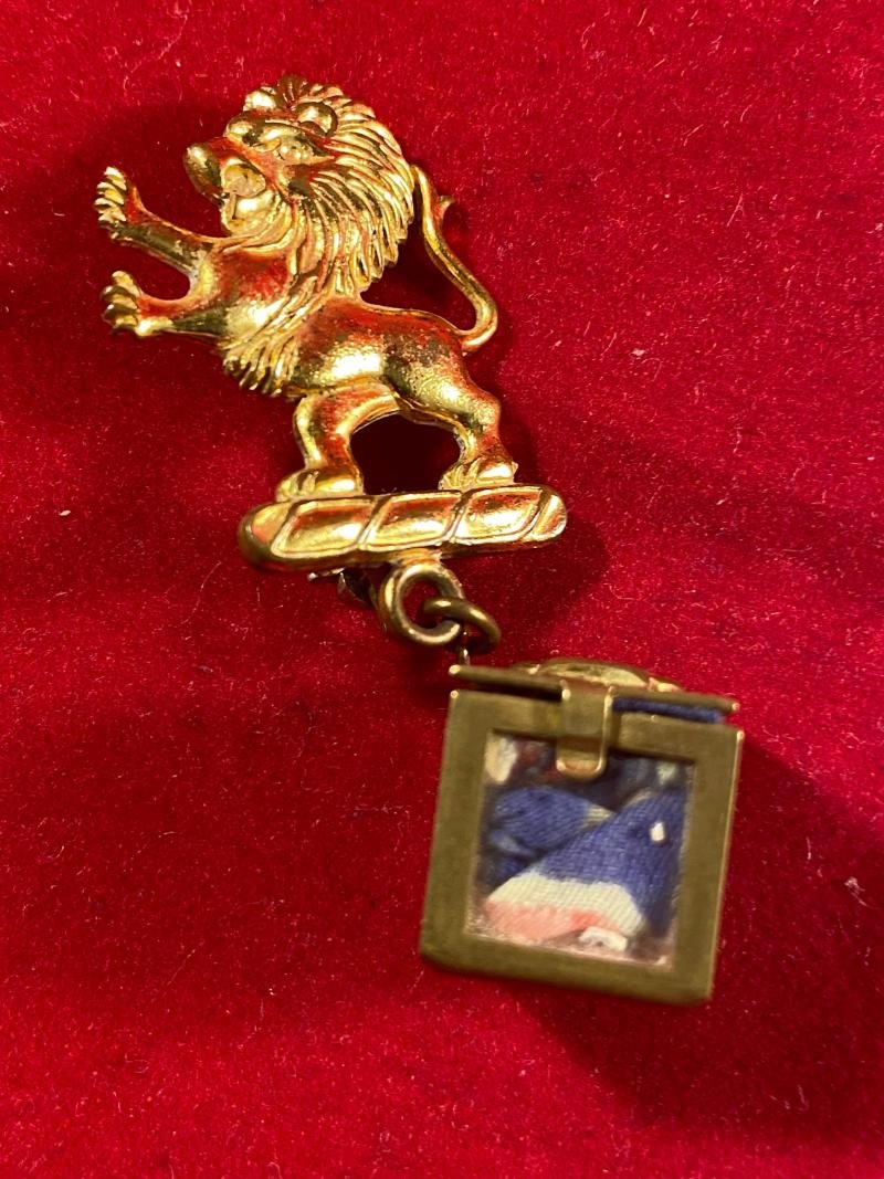 Rare WW2 “Bundles for Britain” Lion & Union Jack Brooch by Walter Lampl USA — image 7