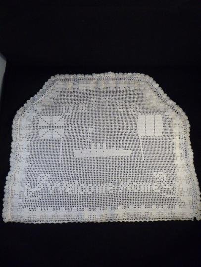 WW1 'Welcome Home' Hand Made Crochet Knitted Tea Cosy – Woman's Own Magazine Pattern c1916 — image 2