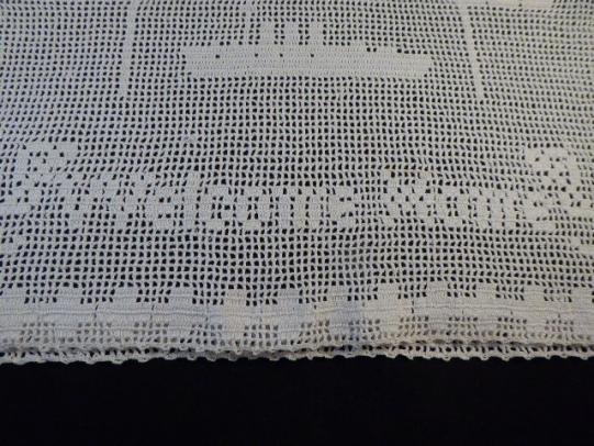 WW1 'Welcome Home' Hand Made Crochet Knitted Tea Cosy – Woman's Own Magazine Pattern c1916 — image 4