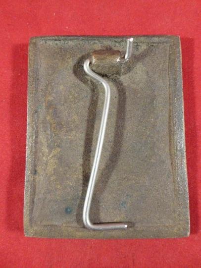 Early WW2 German Small Solid Bronze Desk Plaque of Adolf Hitler — image 4