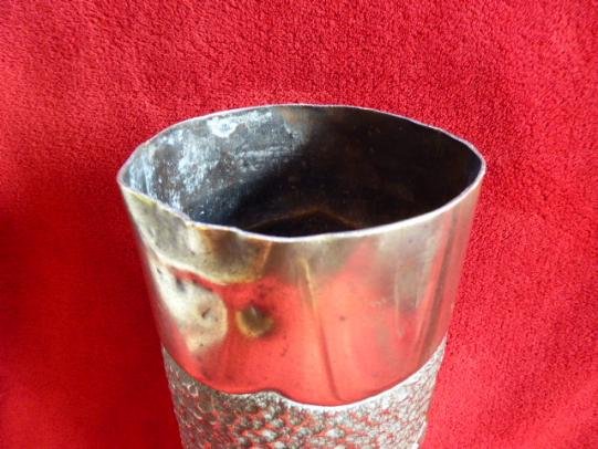 Large WW1 French 105mm Trench Art Embossed Brass Shell Case — image 7