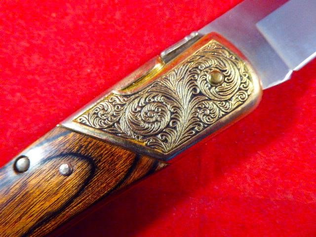 Ornate Vintage Collectors Lock Knife by Herbertz Messer with Laguiole “Bee” — image 4