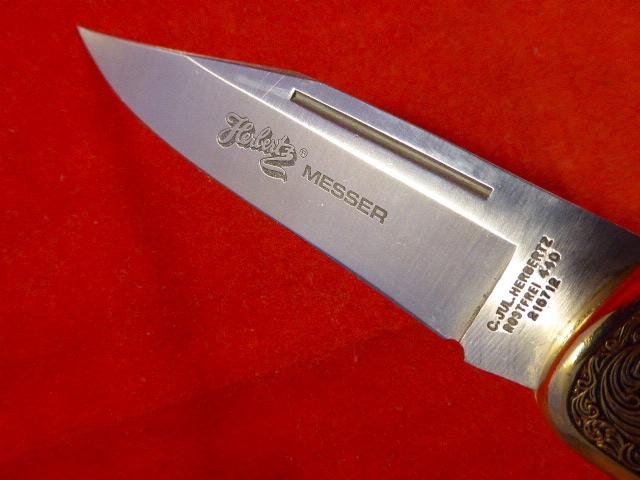 Ornate Vintage Collectors Lock Knife by Herbertz Messer with Laguiole “Bee” — image 6