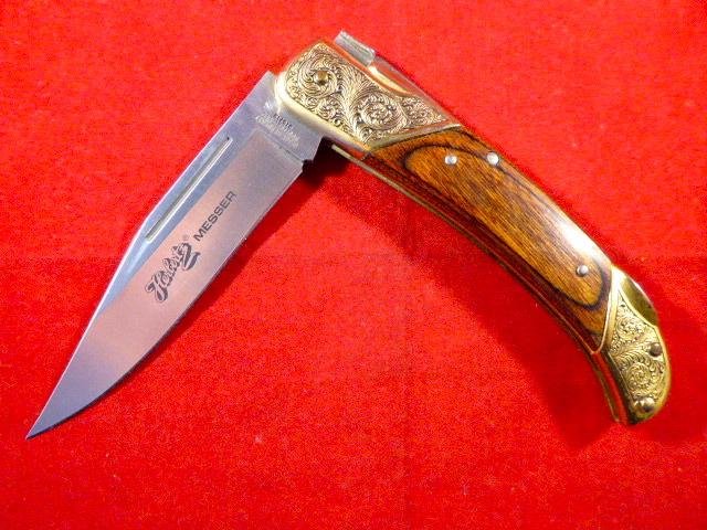 Ornate Vintage Collectors Lock Knife by Herbertz Messer with Laguiole “Bee” — image 8