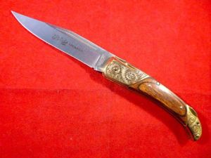 Ornate Vintage Collectors Lock Knife by Herbertz Messer with Laguiole …