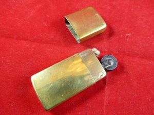 WW2 British Brass Pocket Petrol Lighter by SEIGNEUR circa 1943