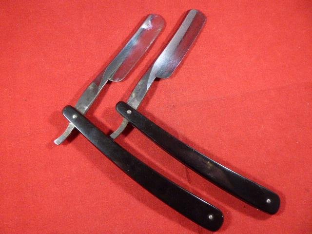 Rare Boxed Set of Two Cutthroat Razors by the Famous Cutler J. W. STUTTER London c1880 — image 6