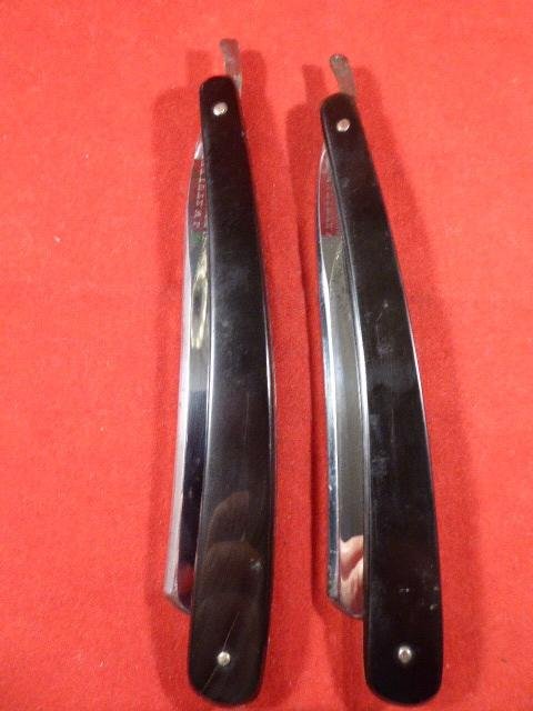 Rare Boxed Set of Two Cutthroat Razors by the Famous Cutler J. W. STUTTER London c1880 — image 9