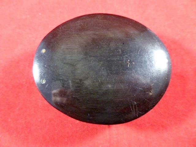 Rare Large Antique Victorian Horn Cased Magnifying Glass - Single Lens Loupe — image 2