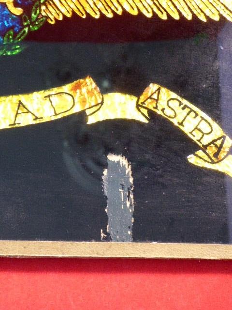 Unusual Vintage RAF Logo Picture made from Multi-Coloured Foil — image 5