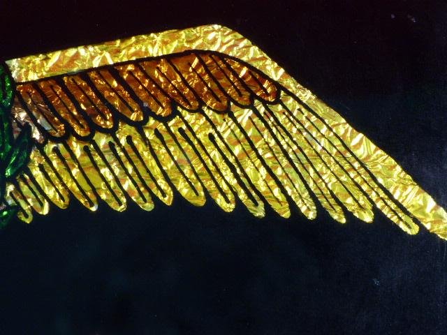 Unusual Vintage RAF Logo Picture made from Multi-Coloured Foil — image 9