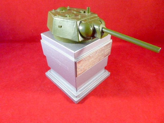 WW2 Russian T34 Tank Turret Desk Trophy Commemorating the Heroes of Stalingrad 1942 — image 4
