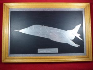 Framed Presentation Picture of a BAE Harrier Jump Jet in …