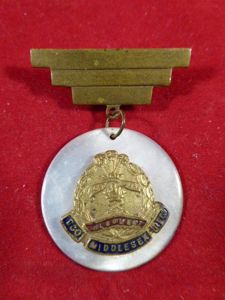 WW1 DCO Middlesex Regiment ALBUHERA Sweetheart Brooch