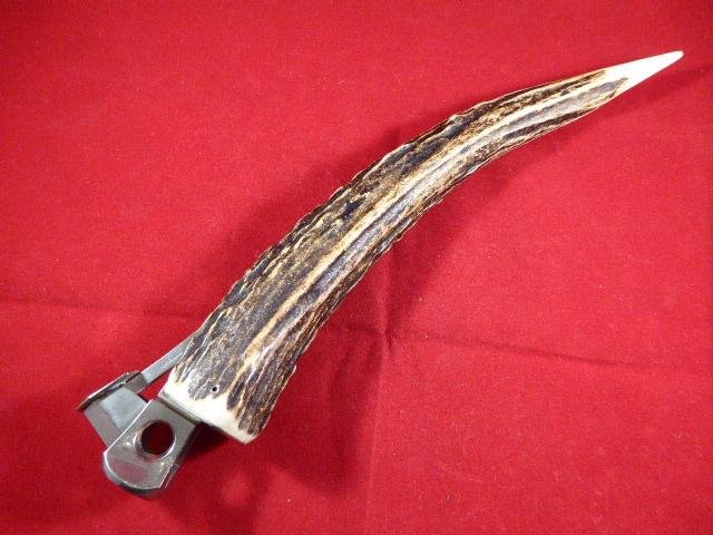 Beautiful Large Vintage Real Stag Horn Cigar Cutter – by M.& W.Co. Ltd circa 1950 — image 2